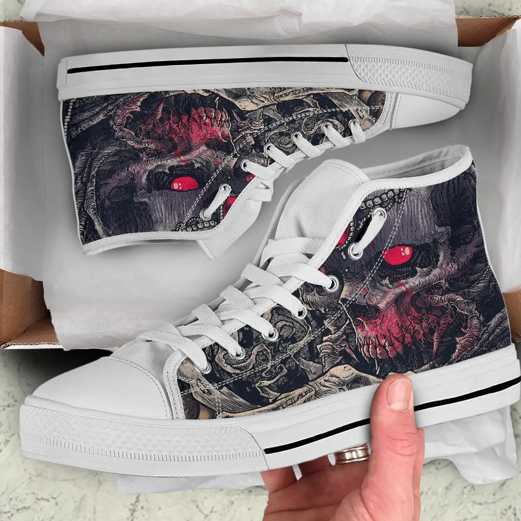 Skull Art - High Tops