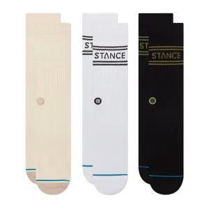 Stance Socks Unisex Basics 3 Pack Crew Oatmeal