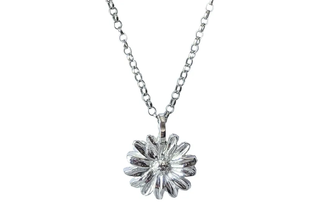 Sterling Silver Daisy Pendant