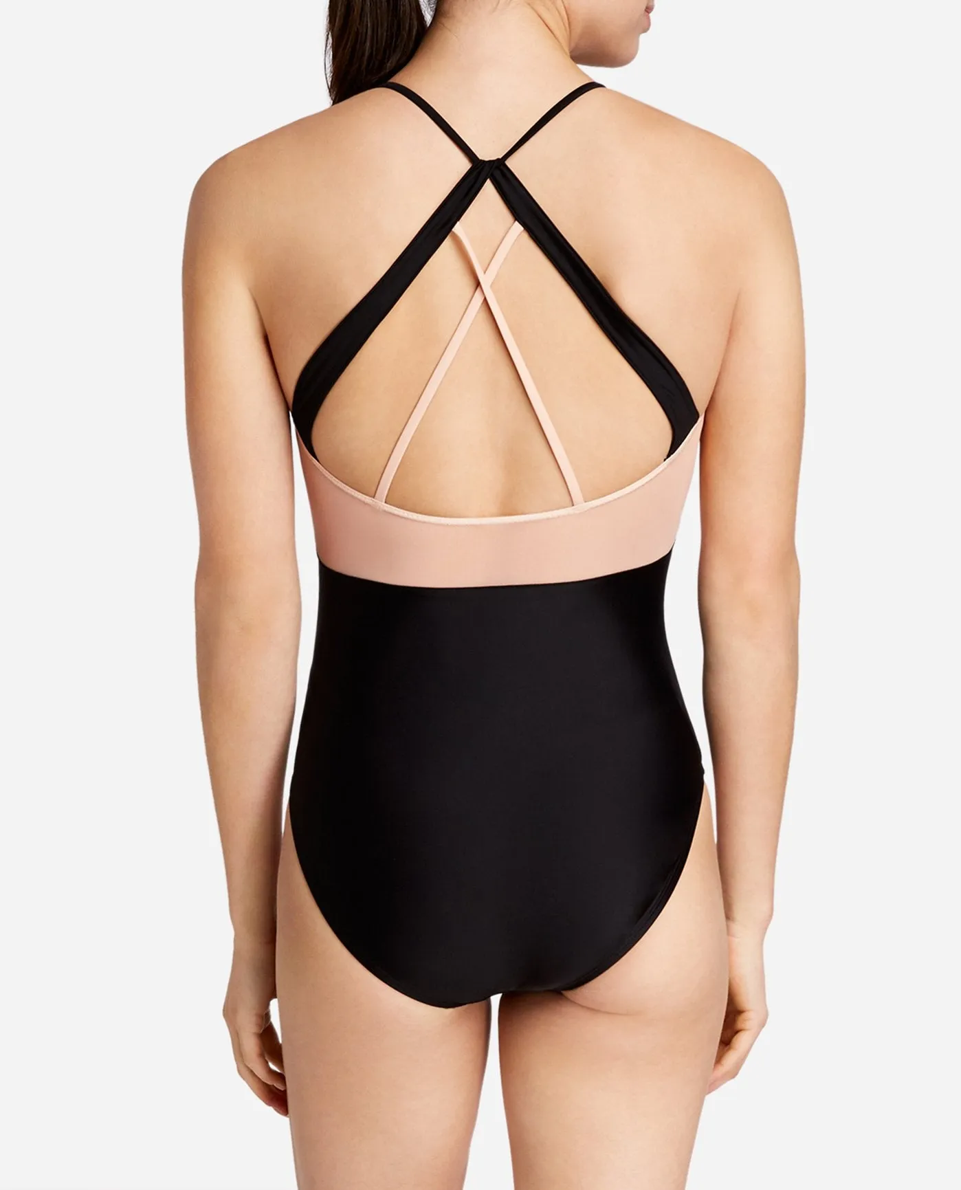 Strappy Halter Mesh Leotard