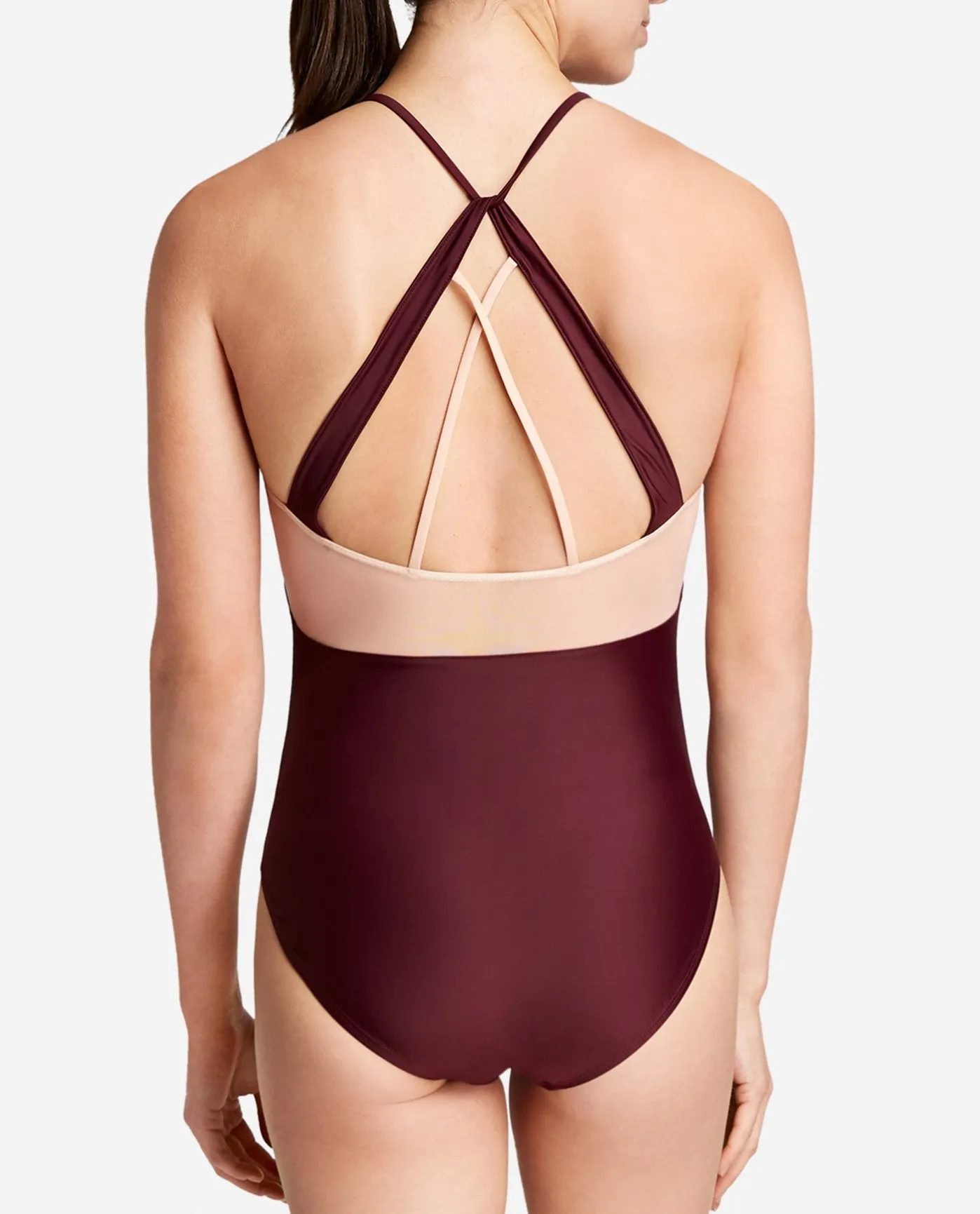 Strappy Halter Mesh Leotard