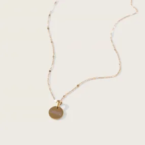 Sun Drop Engravable Necklace in Gold