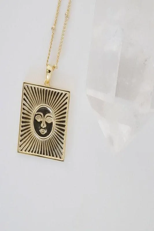 Sun Goddess Coin Necklace