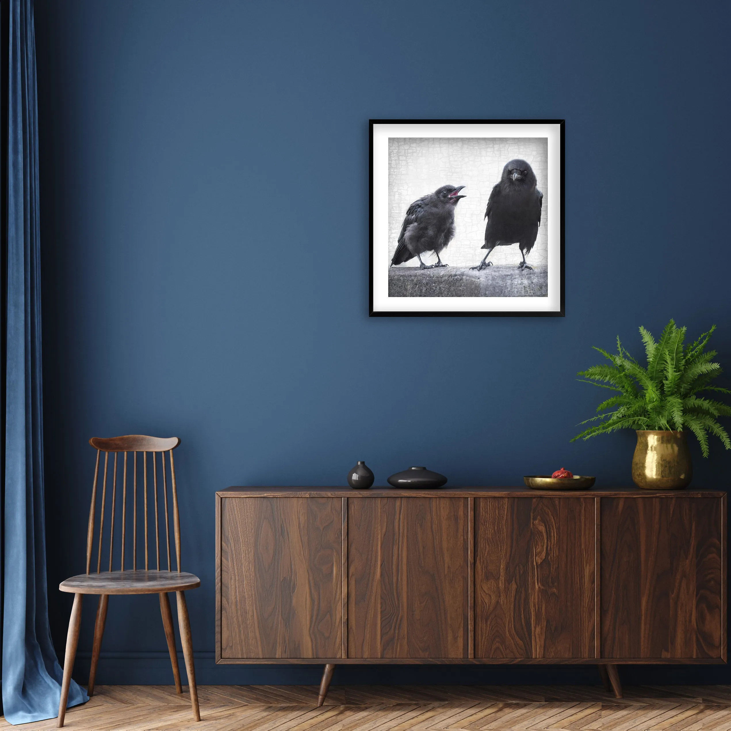 THE ART OF PARENTING - Fine Art Print, Crow Portrait Series