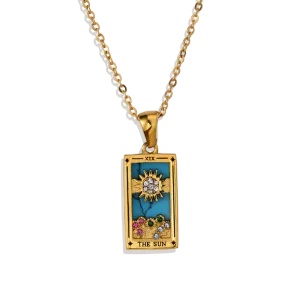 The Sun Tarot Necklace