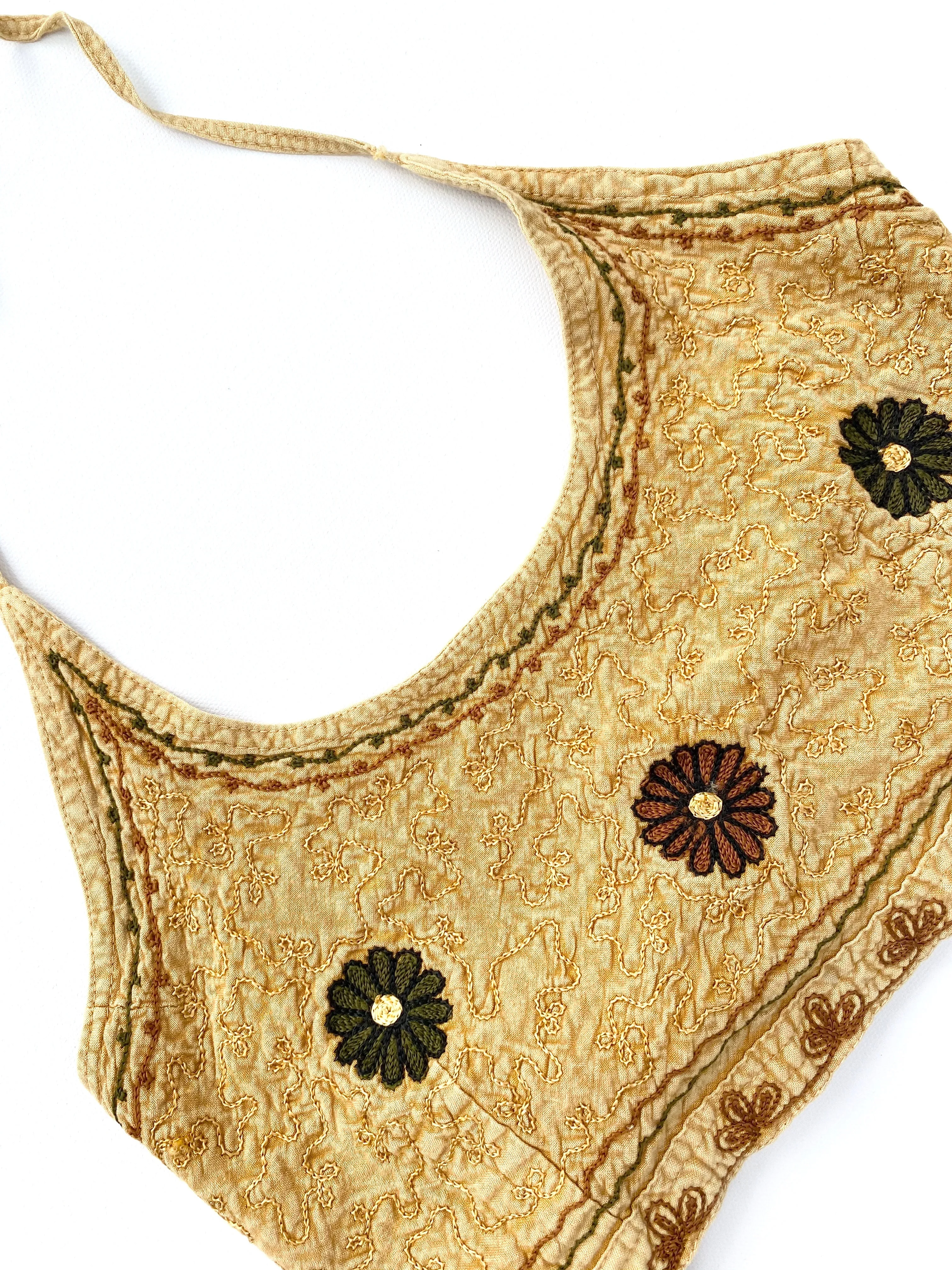 VINTAGE: Halter Top - Mustard Yellow