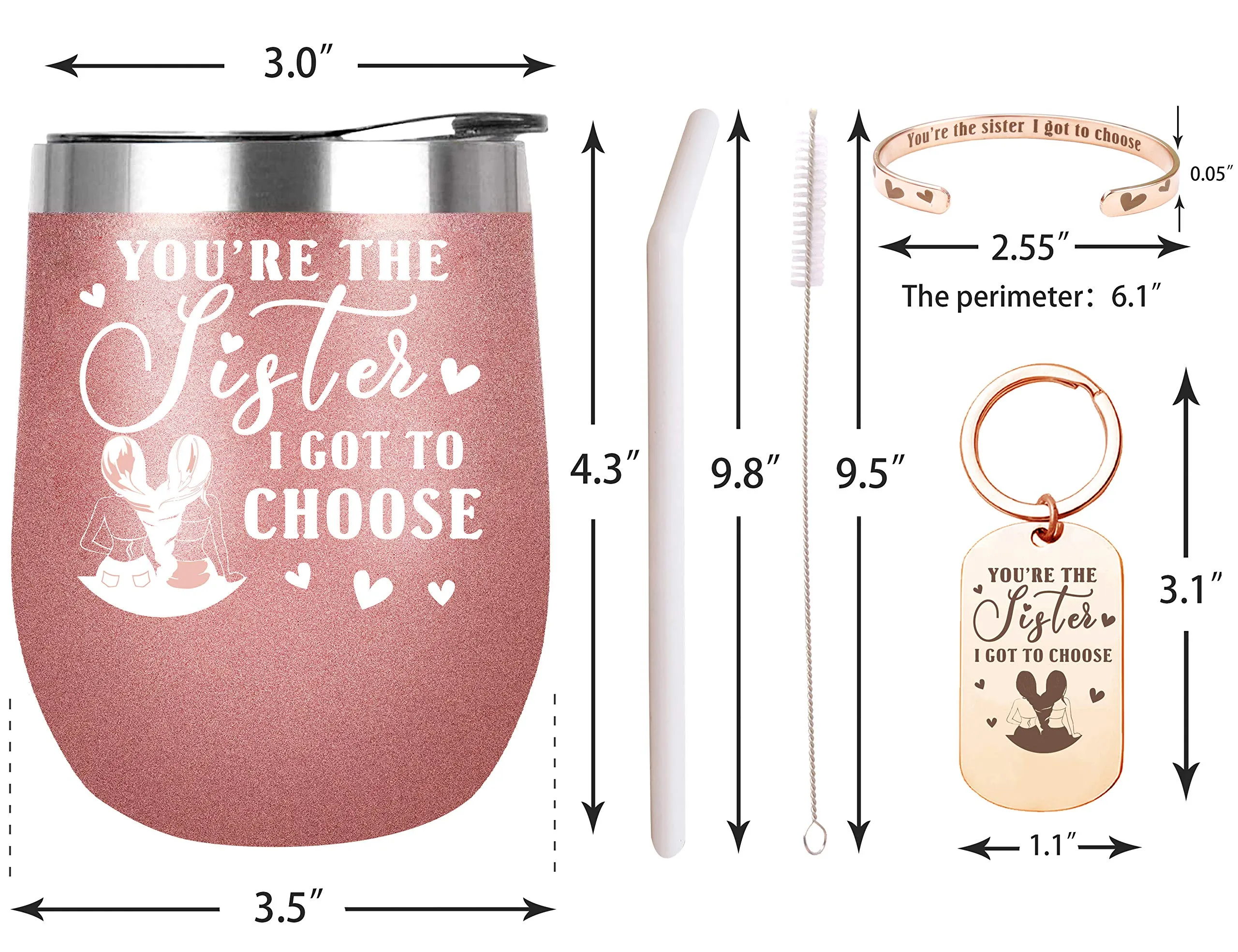 Youre the Sister I Got to Choose, Friend Gifts for Women, Friends Birthday Gifts